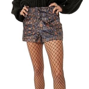Free People velvet shorts